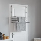 vidaXL Stalak za sušenje za balkon 89 x 25 x (60 - 95) cm aluminijski