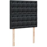 s oprugama i madracem crni 80 x 200 cm od umjetne kože | shoptok.hr