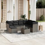  8-dijelni set vrtnih sofa od poliratana s jastucima svjetlosivi | shoptok.hr