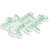 WALLXPERT dekorativna plastična led rasveta eat sleep game repeat green | ePonuda.com