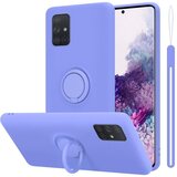 Cadorabo Ohišje, združljiv s Samsungom v tekoči lahki vijolični barvi - zaščitni pokrov iz fleksibilnega silikona TPU z obročem, (20583789) | Shoptok.si