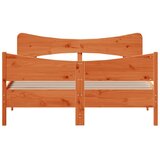  Okvir kreveta bez madraca voštano smeđi 135x190 cm od borovine | shoptok.hr
