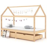 Maison Chic Otroška postelja - Otroški ležaj - Otroški posteljni okvir s predali trdna borovina 90x200 cm, (21698396) | Shoptok.si