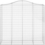  Lučne gabionske košare 2 kom 200x50x180/200cm pocinčano željezo | shoptok.hr