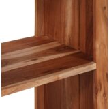 vidaXL Knjižna omara Rjava, Črna 50 x 30 x 110 cm Masiven les akacije | Shoptok.si