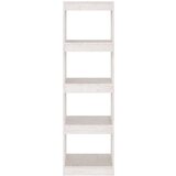 vidaXL knjižna omara za razdelitev prostora bela 40x30x135,5 cm | Shoptok.si