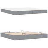 vidaXL krevetna konstrukcija svjetlosiva 200 x 200 cm tkanina | shoptok.hr