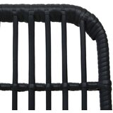  Vrtna garnitura - 7-dijelni vrtni blagovaonski set od poliratana i stakla - Crna Dužina stola 150 cm 6 | shoptok.hr