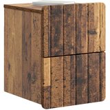  Noćni ormarić za montažu na zid Staro drvo 33 x 34,5 x 43 cm | shoptok.hr