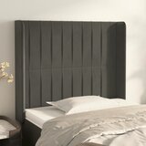  Uzglavlje s ušima tamnosivo 83x16x118/128 cm baršunasto | shoptok.hr
