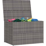  Vrtna kutija za pohranu siva 150 x 100 x 100 cm od poliratana | shoptok.hr