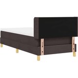  Postelja z vzmetnico Temno rjava 190 x 90 cm Poliester, (5000126847) | Shoptok.si