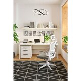 XORA pisalna miza leseni material bela, visoki sijaj | Shoptok.si