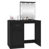  Toaletni stolić LED crni 90 x 50 x 132,5 cm konstruirano drvo | Eponuda.com