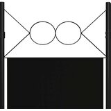 Sobna pregrada s 5 panela crna 200 x 180 cm | shoptok.hr
