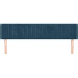  Uzglavlje s ušima tamnoplavo 183x16x78/88 cm baršunasto | shoptok.hr