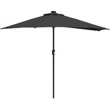  Vrtni suncobran Crna 294 x 150 x 224 cm Poliester i čelik | shoptok.hr