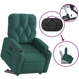  Naslonjač na podizanje od tkanine tamnozeleni | shoptok.hr