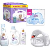 Violeta Paket za bebe, 5 proizvoda+ Šlauf za decu Labud, Beli | Eponuda.com