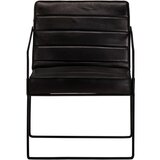 The Living Store Naslanjač črn iz pravega usnja - Fotelj, (21420370) | Shoptok.si
