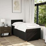 vidaXL Box spring postelja z vzmetnico črna 80x200 cm blago | Shoptok.si