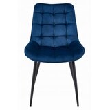  BERA stolica - tamnoplavi baršun / crne noge x 1 | shoptok.hr