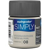 SWINGCOLOR NOTRANJA DISPERZIJSKA BARVA SIMPLY ŠT.08 (50 ml, sivo rjava) Cene