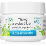 Bione Cosmetics Kozí Syrovátka hranjiva krema za lice i tijelo za osjetljivu kožu 260 ml Cijene