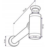 REA Bath Vtič za umivalnik Universal click-clack Črna mat | Shoptok.si