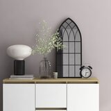  Ogledalo crno 70 x 30 cm željezno za unutarnju upotrebu | shoptok.hr