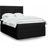  Krevet s oprugama i madracem crni 140x200 cm od tkanine | shoptok.hr