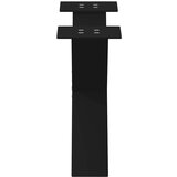 vidaXL noge kavne mize v obliki črke x 2 kosa črna 60x(30-31) cm jeklo | Shoptok.si