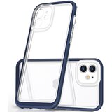 HURTEL clear etui case obudowa pokrowiec futerał z ramką do iphone 12 niebieski, (21910537) | Shoptok.si