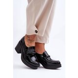Boto Leather Half-Boots On A Heel With Decoration Black Gelanor | shoptok.hr