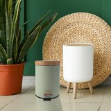 Orion Svetlo zelen kovinski koš za smeti s pedalom 5 l Greenish – | Shoptok.si