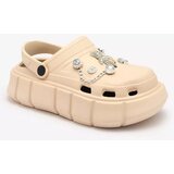 Resti Royalfashion Beige women's rubber flip-flops Kooranza | Shoptok.si