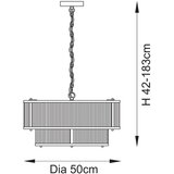  Endon 110944 - Luster na lancu RIDGETON 5xE14/6W/230V mesing | Eponuda.com