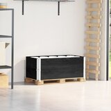 vidaXL okviri za palete 2 kom crni 100 x 50 cm od masivne borovine | shoptok.hr