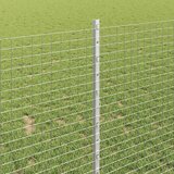  Zatvorena žičana ograda s postovima 50 x 1 m Pocinčani čelik | shoptok.hr