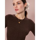 Sinsay Prugasta džemper sukna midi s dugim rukavima | shoptok.hr