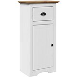 Maison Chic Kopalniška omarica - Kopalniški kabinet "BODO" Bela in rjava 44x30x90 cm, (21794941) Cene
