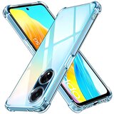 Techsuit Silikonski ovitek z ojačanimi robovi za Oppo A98 5G - Prozorna | Shoptok.si