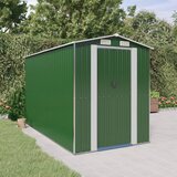 vidaXL vrtna lopa zelena 192x357x223 cm pocinkano jeklo | Shoptok.si