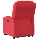  Električni masažni naslonjač na podizanje umjetna koža crveni | shoptok.hr