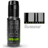 Green Stuff World Black Chrome Paint 17ml | Crna hrom boja za airbrush Slike