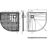  Tuš-kada SMC bijela 90 x 90 cm | shoptok.hr