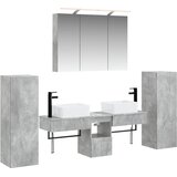  Set namještaja za kupaonicu 6 pcs Betonska siva | Shoptok.si