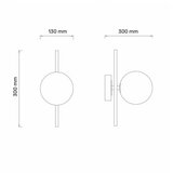  TALIA 43 ZIDNA LAMPA 1*G9 CRNA/BAKAR | ePonuda.com