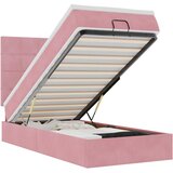 vidaXL Otomanski posteljni okvir z vzmetnicami roza 90x190cm žamet, (22054008) | Shoptok.si