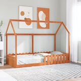 Maison Chic Otroška postelja - Otroški ležaj - Otroški posteljni okvir voščeno rjav 90x200 cm trdna borovina, (21698359) | Shoptok.si